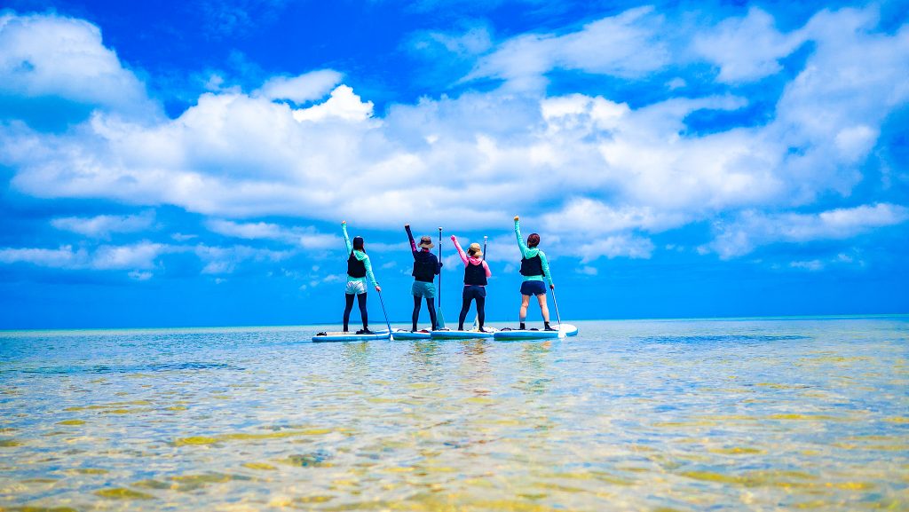 西表島のクーラ河口でのsup