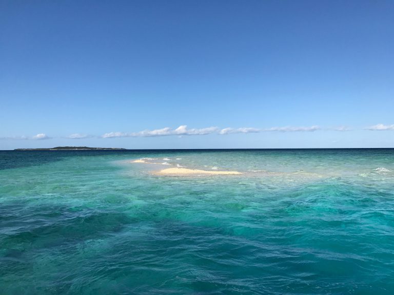 西表島バラス島が小さくなっていく