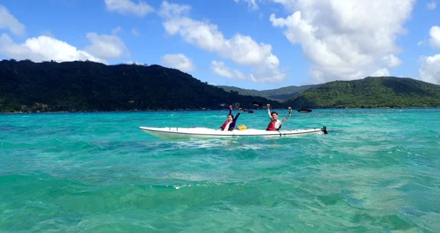 水落ちの滝&シーカヤック