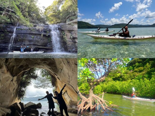 シーカヤック,水落の滝