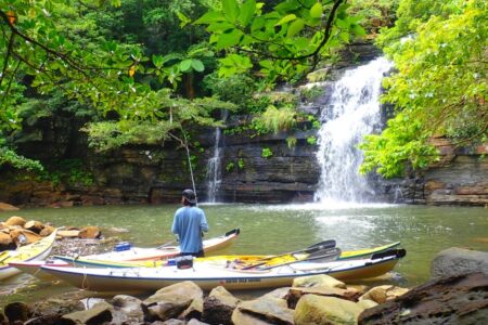 ,水落の滝シーカヤック