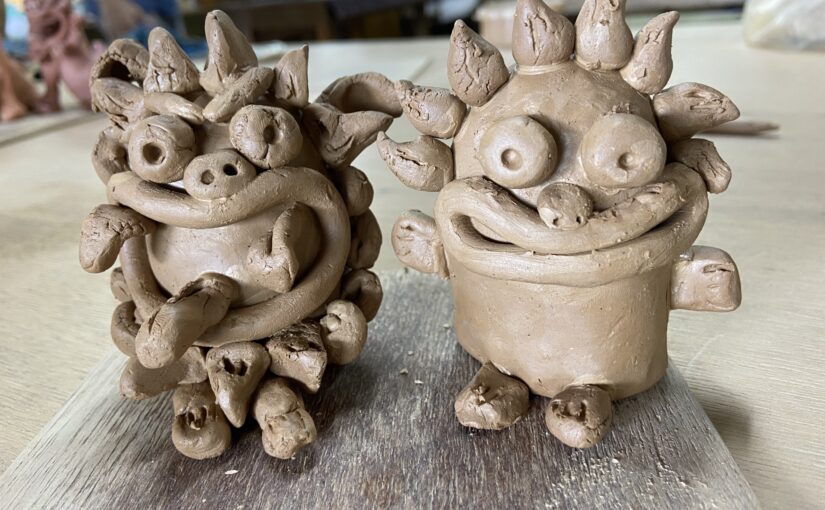 手作りシーサー体験