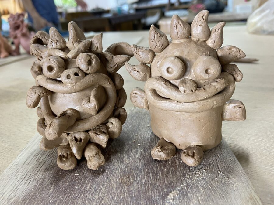 手作りシーサー体験