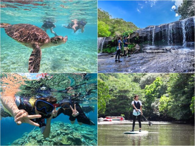 【西表島/1日】美しい海と緑に癒されよう！サンガラの滝SUP/カヌー＆シュノーケリングツアー★写真無料