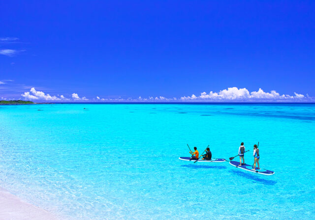 小浜島でSUP体験　八重山諸島