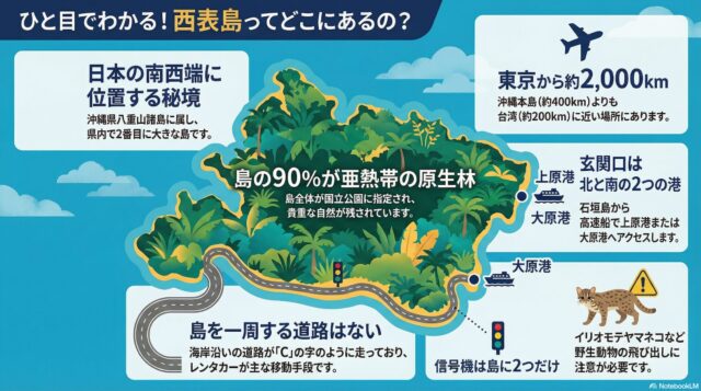 西表島はどこ？場所について