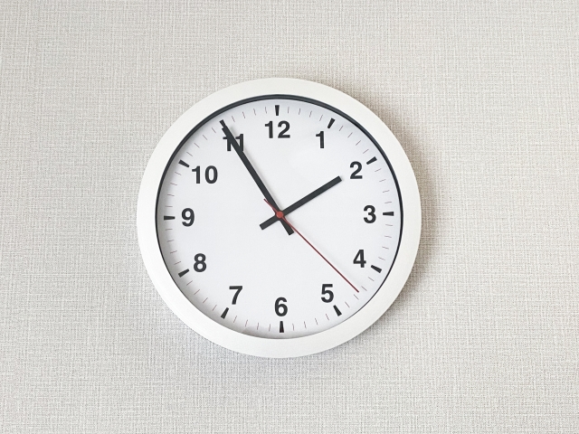 時計　昼過ぎ