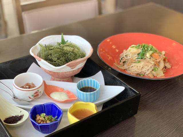 海ぶどう ソーメンチャンプルー