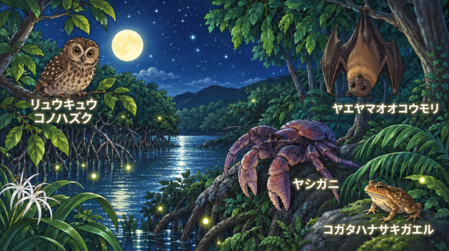 ナイトツアー　生き物